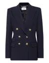 Philipp Plein Marine Fit Double-breasted Blazer Teddy In Blue