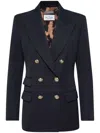 Philipp Plein Marine-fit Wool Blazer In Blue