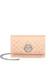 Philipp Plein Matelassé Mini Bag In Pink