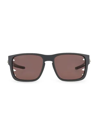 Philipp Plein Men's 57mm Rectangle Sunglasses In Brown