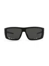 Philipp Plein Men's 64mm Rectangle Sunglasses In Black