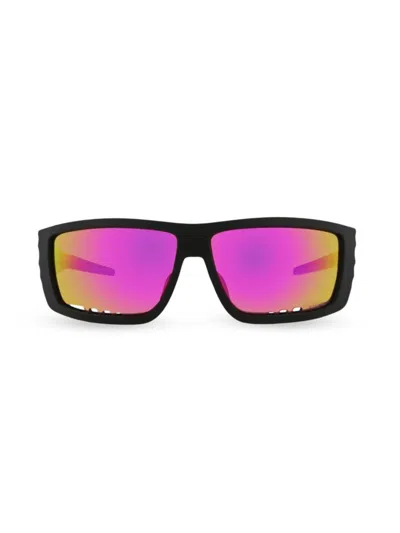 Philipp Plein Men's 64mm Shield Sunglasses In Black