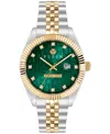 Philipp Plein Date Superlative Crystal Watch In Two Tone