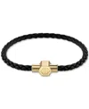 Philipp Plein Plein Enigma Calf Leather Bracelet In Gold