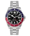 Philipp Plein Gmt-i Challenger Bracelet Watch In Stainless Steel