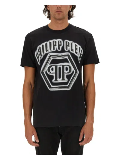 PHILIPP PLEIN MEN'S LOGO PRINT T-SHIRT