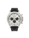 PHILIPP PLEIN MEN'S NOBILE RACING 43MM STAINLESS STEEL & SILICONE STRAP CHRONOGRAPH WATCH