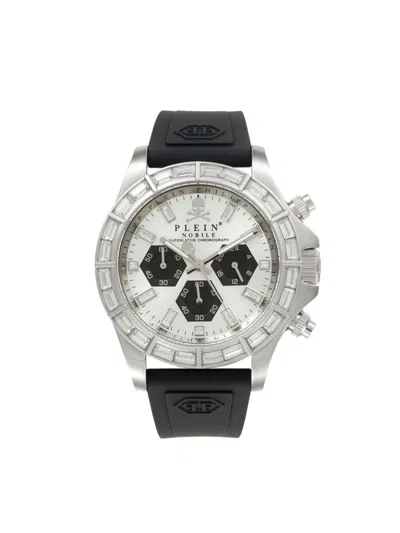 Philipp Plein Men's Nobile Racing 43mm Stainless Steel & Silicone Strap Chronograph Watch In Neutral