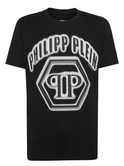 PHILIPP PLEIN MEN'S PHILIPP PLEIN LOGO-PRINT COTTON T-SHIRT