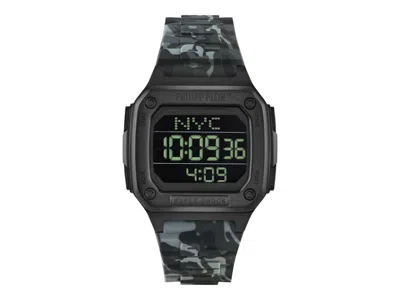 Pre-owned Philipp Plein Men's   Hyper $hock Digital Pwhaa1822 Watch In Stainless Steel In Silver