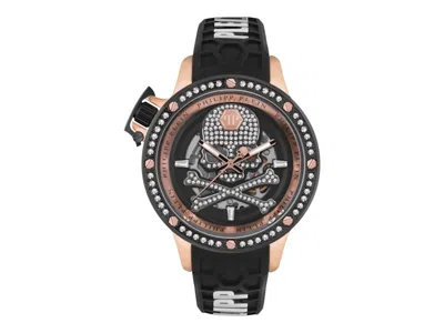 Pre-owned Philipp Plein Men's  Plein Rich Automatic Pwuaa0223 Watch In Stainless Steel In Silver