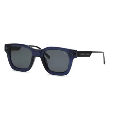 Philipp Plein Men's  Spp105m 0t31 Sunglasses In Blue