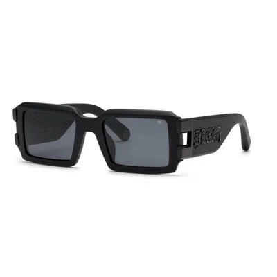 Philipp Plein Men's  Spp129v 0703 Sunglasses In Black