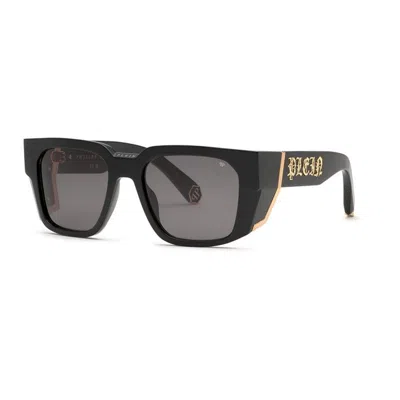 Philipp Plein Men's  Spp130m 0700 Sunglasses In Negro Brillante