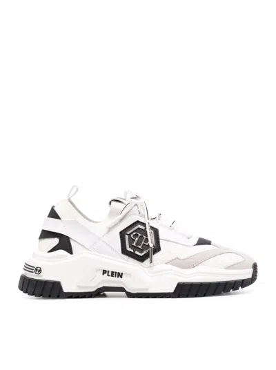 Philipp Plein Men Predator Sneakers In White