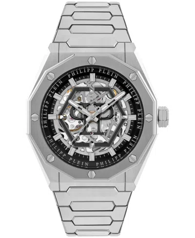 Philipp Plein Men's Silver Stainless Steel Bracelet Watch 44mm