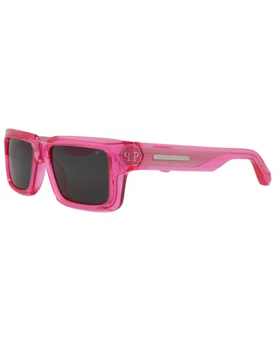 Philipp Plein Men's Spp044m 53mm Sunglasses In Pink