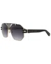 Philipp Plein Men's Spp077m 63mm Polarized Sunglasses In Black