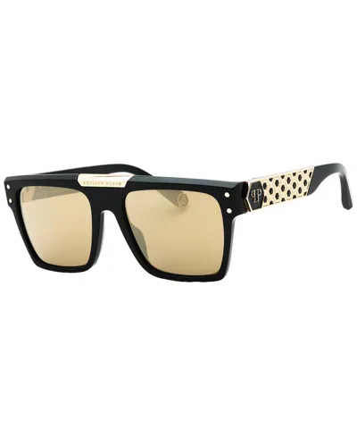 Philipp Plein Men's Spp080 55mm Sunglasses In Black