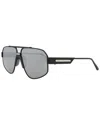 Philipp Plein Aviator-frame Titanium Sunglasses In Black