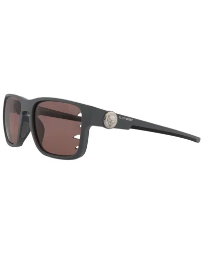 Philipp Plein Men's Ssp004 57mm Polarized Sunglasses In Grey