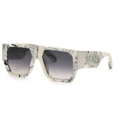 Philipp Plein Men's Sunglasses In White In Gray