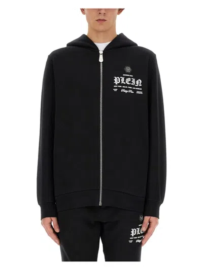 PHILIPP PLEIN MEN'S SWEATSHIRT WITH LOGO