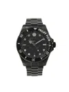 Philipp Plein Men's The Skull Diver 44mm Ip Black Stainless Steel Bracelet Watch In Black