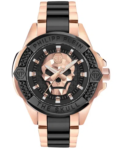 PHILIPP PLEIN MEN'S THE SKULL TWO-TONE BRACELET WATCH 44MM