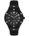 Philipp Plein Plein Underdog Silicone Watch In Ip Black