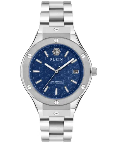 PHILIPP PLEIN MEN'S UNDERDOG STAINLESS STEEL BRACELET WATCH 44MM