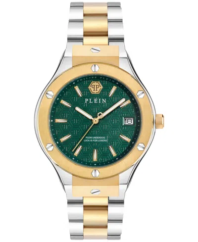 PHILIPP PLEIN MEN'S UNDERDOG TWO-TONE STAINLESS STEEL BRACELET WATCH 44MM