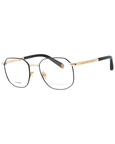Philipp Plein Men's Vpp020m 53mm Optical Frames In Black