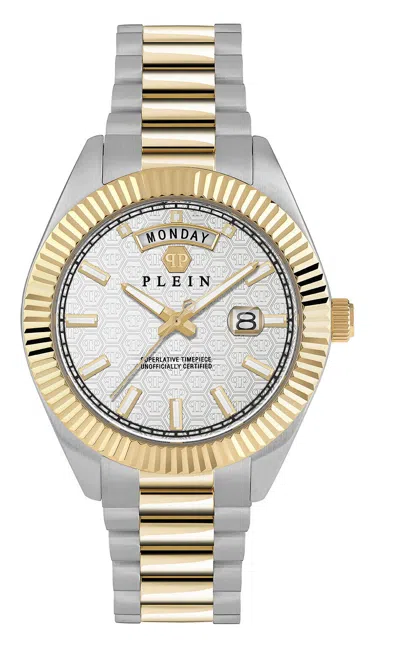 Pre-owned Philipp Plein Men's Watch Analog Quartz Date Superlatives Gent Pwpna0324 Steel