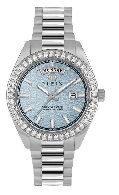 Pre-owned Philipp Plein Men's Watch Analog Quartz Date Superlatives Gent Pwpna0524 Steel