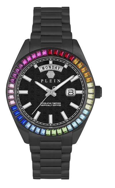 Pre-owned Philipp Plein Men's Watch Analog Quartz Date Superlatives Gent Pwpna0624 Steel