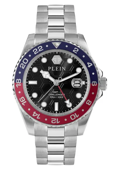 Pre-owned Philipp Plein Men's Watch Analog Quartz Gmt-i Challenger Pwyba0223 Stainless