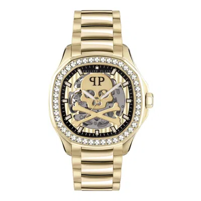 Pre-owned Philipp Plein Men's Watch Automatic $keleton $pectre Pwraa0723 Stainless Steel