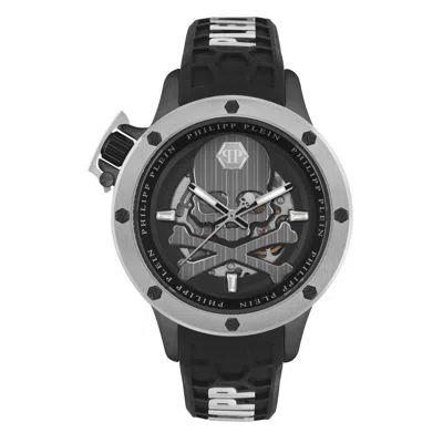 Pre-owned Philipp Plein Men's Watch Automatic Plein Rich Pwuaa0523 Silicone