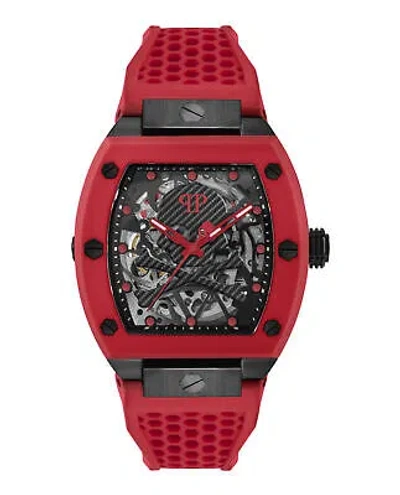 Pre-owned Philipp Plein Mens Black 44mm Strap Fashion Watch