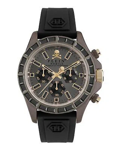 Pre-owned Philipp Plein Mens Ip Brown 43mm Strap Fashion Watch