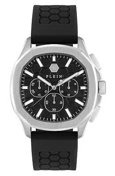 Pre-owned Philipp Plein Mens Stainless Steel 44mm Strap Fashion Watch