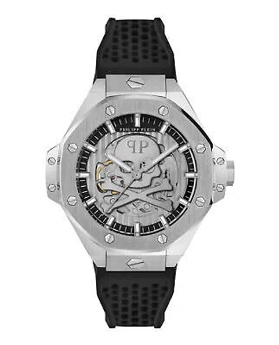 Pre-owned Philipp Plein Mens Stainless Steel 46mm Strap Fashion Watch