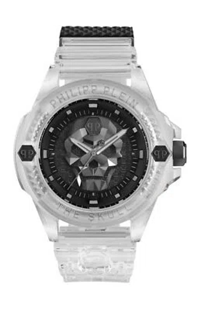 Pre-owned Philipp Plein Mens Transparent 45mm Strap Fashion Watch