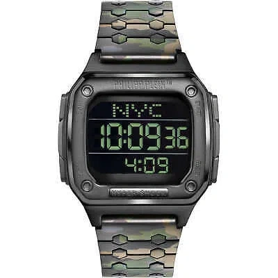 Pre-owned Philipp Plein Mens Wristwatch  Hyper Shock Pwhaa0921 Steel Camo Chrono Timer