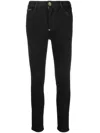 PHILIPP PLEIN METALLIC SKULL SKINNY JEANS