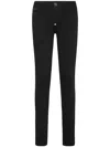 Philipp Plein Mid-rise Skinny Jeans In Black