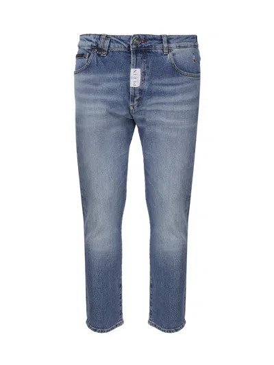 Philipp Plein Mid-rise Skinny Jeans In Blue