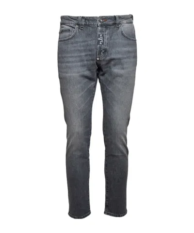 Philipp Plein Mid-rise Skinny Jeans In Gray