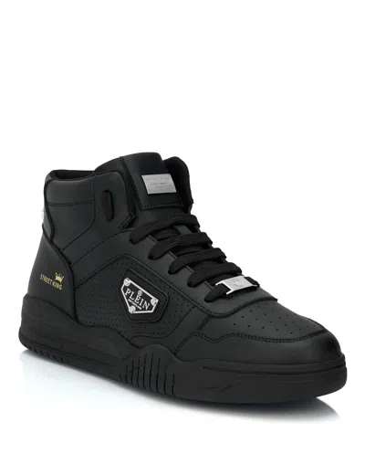 Philipp Plein Mid-top Sneakers Street King In Black